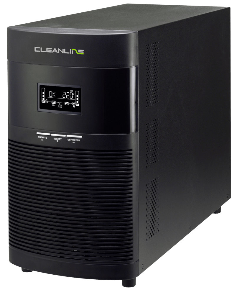 เครื่องสำรองไฟฟ้า CLEANLINE UPS รุ่น T-2000 2000VA/2000W TOWER TYPE_1